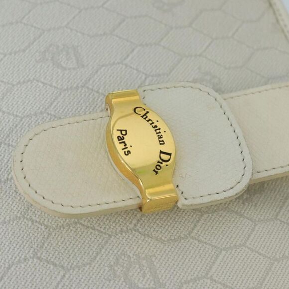 Dior Honeycomb White Canvas Shoulder Bag (Pre-Owned) - Picture 11 of 16